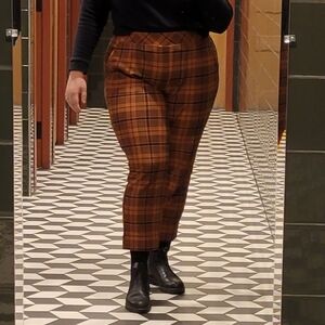 Torrid plaid ponte pants
